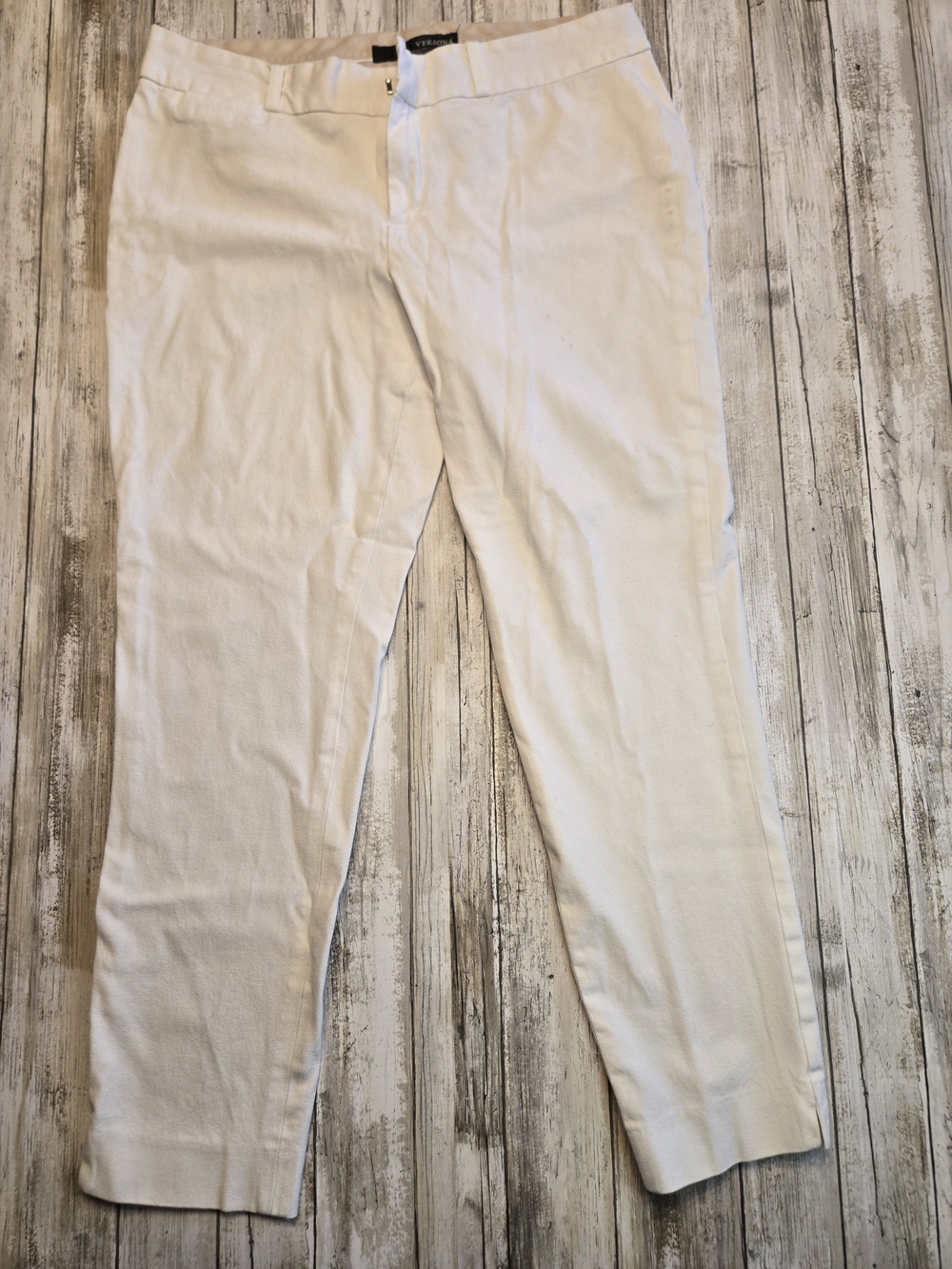 Versona White Straight-Leg Pants